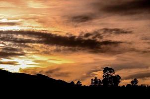 belle vue du coucher de soleil photo