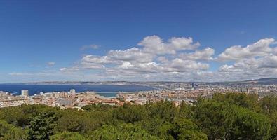 aérien vue sur centre de Marseille, France photo