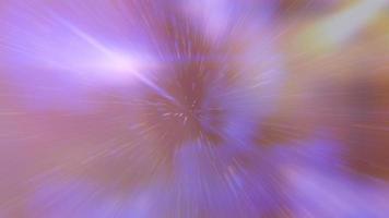 doux brouiller Zoom dans hyper espace dans doux violet lumière éclater Contexte photo