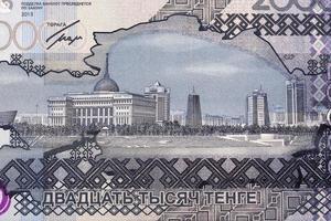 ak ordre présidentiel palais et gouvernement bâtiments de kazakhstan argent photo