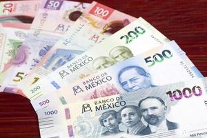 Nouveau mexicain pesos une Contexte photo