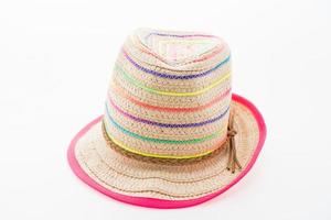 chapeau de plage en paille photo