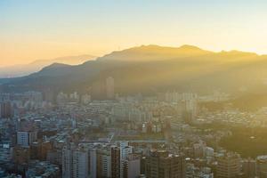 Vue de la ville de Taipei à Taiwan photo