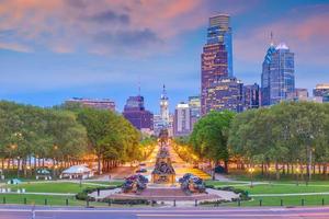 Paysage urbain du centre-ville de skyline de Philadelphie en Pennsylvanie photo