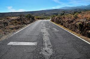 route par le scénique paysage photo