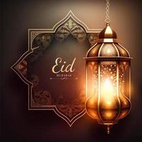 eid mubarak islamique salutation carte photo