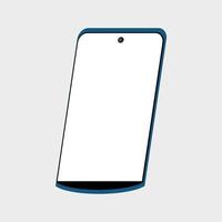 cellule téléphone vecteur graphique conception ayant blanc filtrer, bleu frontière photo