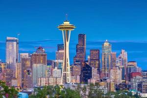 Seattle City Downtown skyline cityscape dans l'état de Washington, USA photo