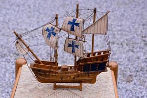en bois modèle navire photo