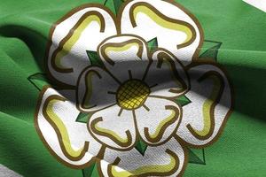 3d illustration drapeau de Nord Yorkshire est une Région de Angleterre. photo