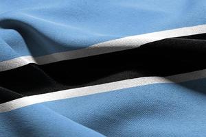 3d illustration fermer drapeau de le botswana photo