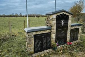 monument pour facile entreprise, 101e aéroporté. à brécourt, la Normandie France 6 februari 2023 photo