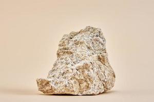 Naturel granit pierre sur beige Contexte photo