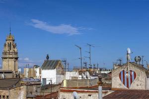 vue plus de Barcelone toits et horizon photo