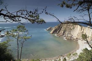 étourdissant plage dans asturies, Espagne photo