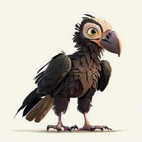 vautour illustration ai généré photo