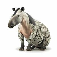 tapir illustration activité sur blanc Contexte ai généré photo