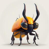 cerf scarabée illustration ai généré photo