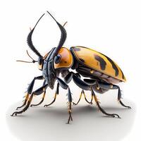 longue klaxon scarabée illustration ai généré photo