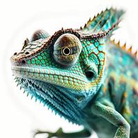 caméléon illustration ai généré photo