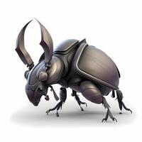rhinocéros scarabée illustration ai généré photo