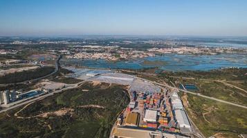 aérien vue de industriel zone photo