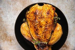 cuit poulet Viande la volaille Frais repas nourriture casse-croûte sur le table copie espace nourriture Contexte