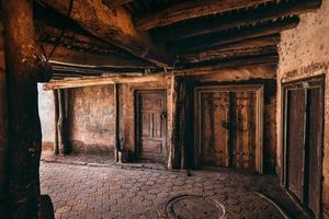 le délabré et de longue date populaire Maisons sur pas de hache dans kachgar, Xinjiang photo