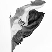 drapeau indien flottant, drapeau indien le jour de l'indépendance et le jour de la république de l'inde, agitant le drapeau indien, har ghar tiranga photo