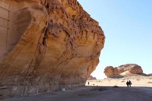 magnifique jour vue de Al hégra, mademoiselle saleh archéologique site dans Al oula, saoudien Saoudite. photo