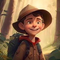 homme advanture gens personnage illustration ai généré photo