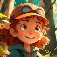 femme advanture gens personnage illustration ai généré photo