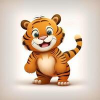 tigre animal illustration ai généré photo