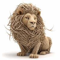 Lion animal illustration ai généré photo