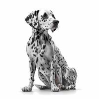 dalmatien animal illustration ai généré photo