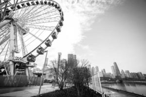 Mars 8 2023. Chicago, Illinois. une ferris roue à marine jetée dans Chicago. photo