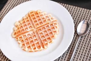 Frais cuit gaufre photo