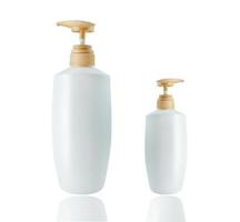 gel, mousse ou liquide savon distributeur pompe Plastique bouteille blanche. photo