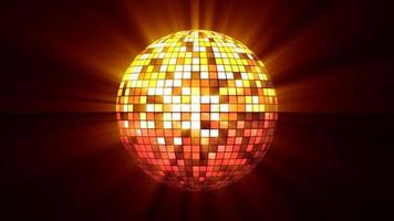 disco Balle sur une foncé Contexte. disco balle. 3d le rendu photo