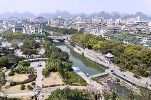 panoramique vue de guilin ville, Chine photo