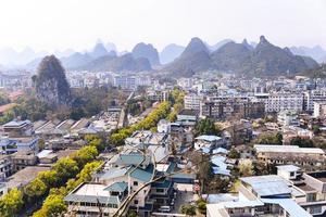 panoramique vue de guilin ville, Chine photo