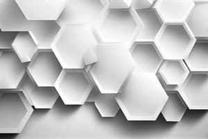 abstrait blanc affaires Contexte avec différent hexagones photo