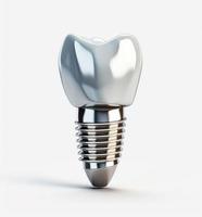 Humain les dents et dentaire implant illustration. photo