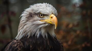 fermer américain chauve Aigle dans le sauvage - généraliste ai. photo