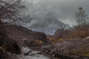 klyuchevskoï strato volcan photo