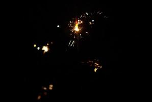 brillant cierge magique froussard fête des étincelles magnifique torche photo