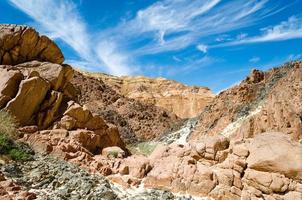 canyon rocheux et ciel bleu photo