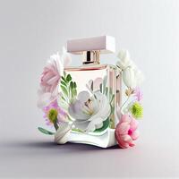 coloré parfumé parfum dans fleurs. illustration génératif ai photo