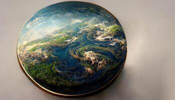 illustration de Terre est une disque photo
