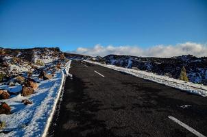 route par le scénique paysage photo